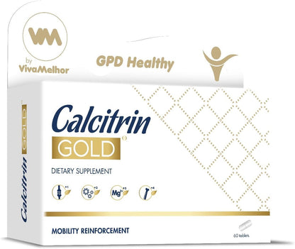 Calcitrin Gold Suplemento dietético, refuerzo de movilidad, 60 tabletas