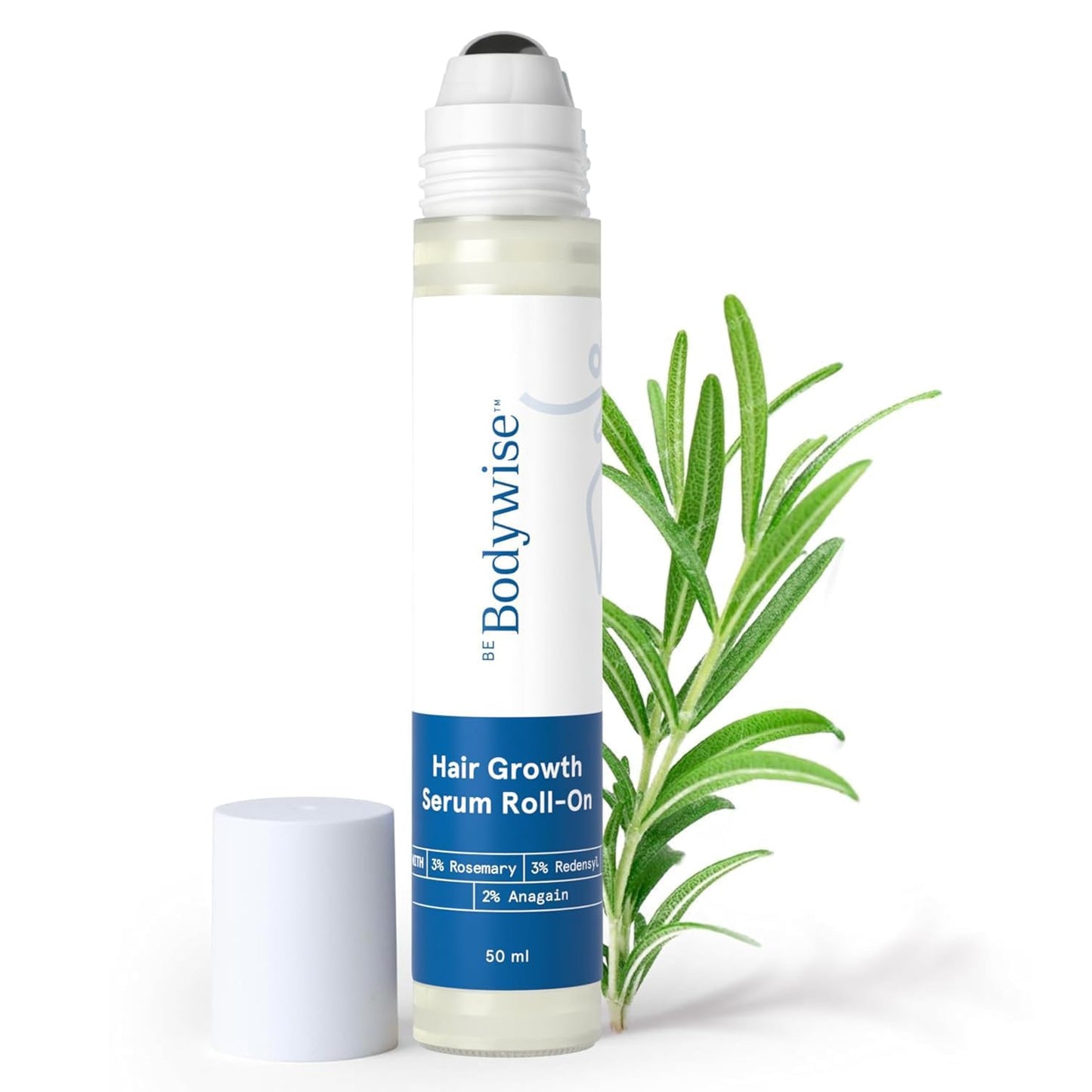 Roll-On Revitalizante Bodywise con Romero y Redensyl: Recuperá la densidad de tu cabello sin enchastres.