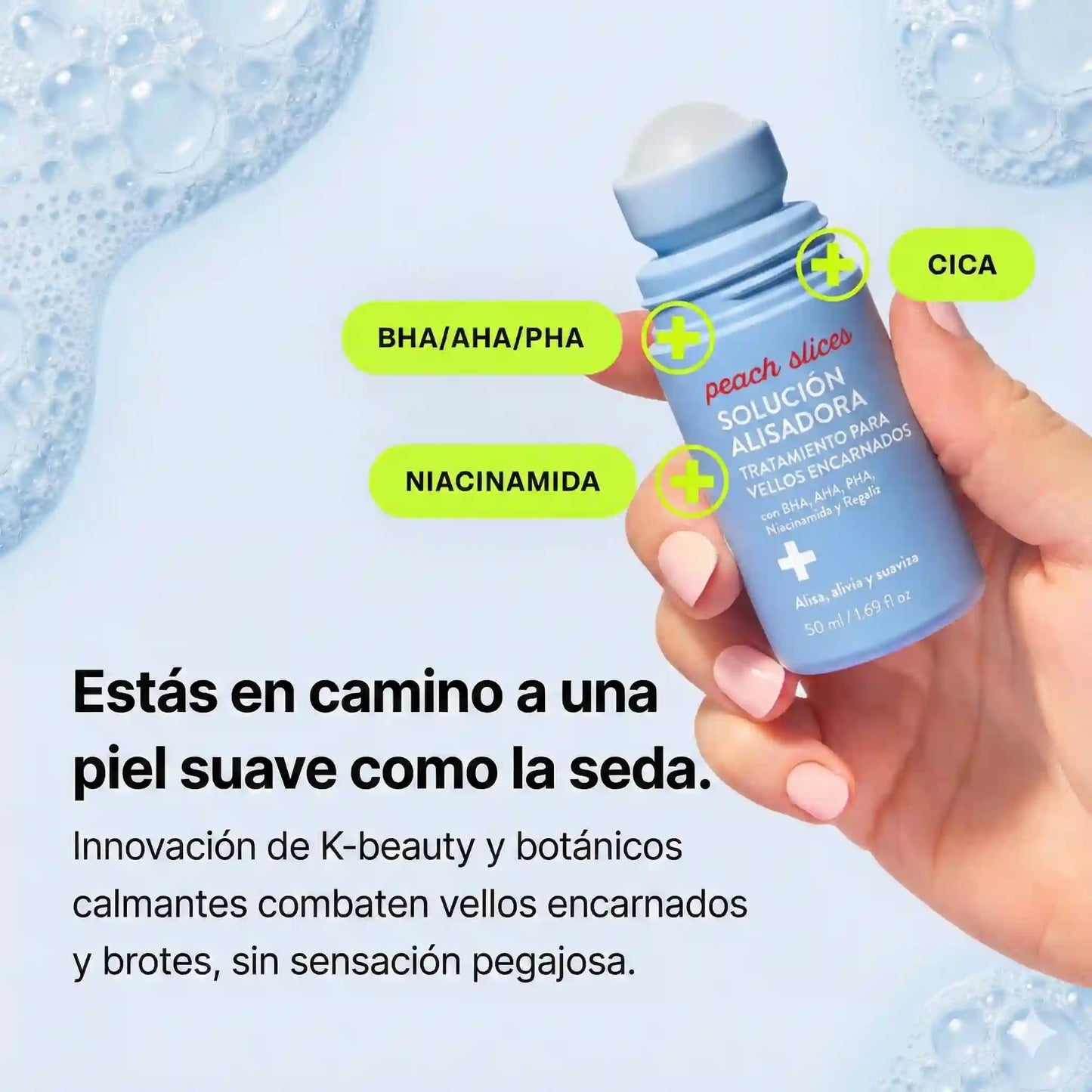 Peach Slices Smoothing Solution: Tu secreto para una piel libre de vellos encarnados.
