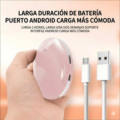 Espejo LED Compacto Recargable con Aumento 5X - Edición de Lujo