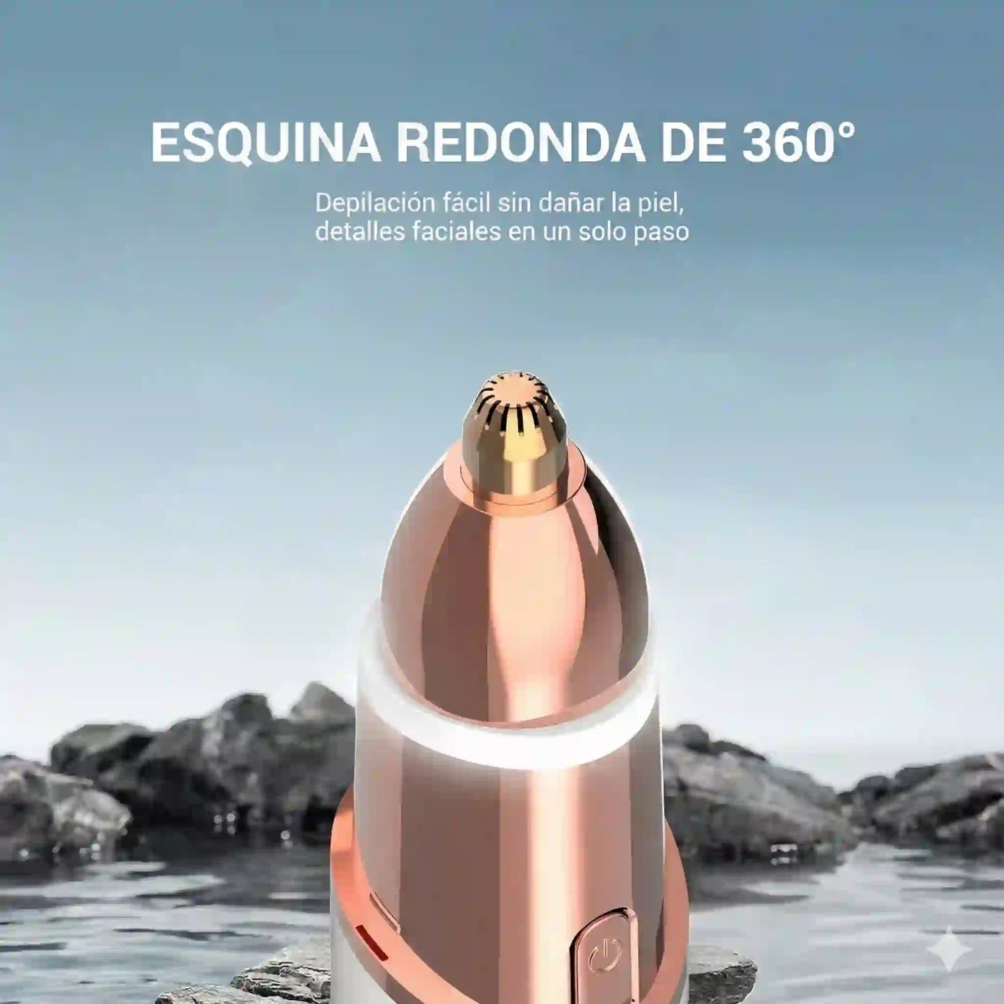 Depiladora Facial KAPHIO 2 en 1: Piel de Porcelana Sin Dolor ni Irritación al Instante