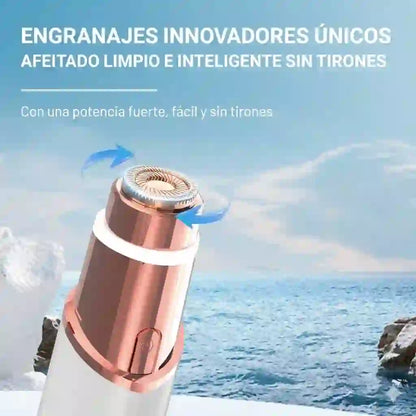 Depiladora Facial KAPHIO 2 en 1: Piel de Porcelana Sin Dolor ni Irritación al Instante