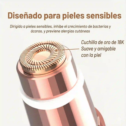 Depiladora Facial KAPHIO 2 en 1: Piel de Porcelana Sin Dolor ni Irritación al Instante