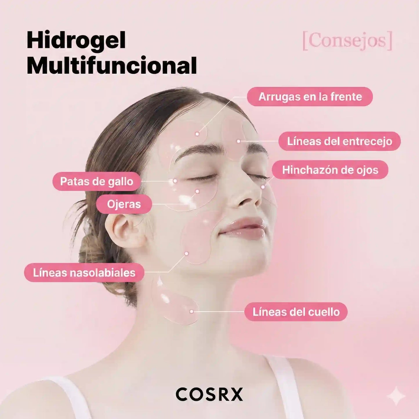 Parches de Hidrogel COSRX con Péptidos y Colágeno: El Despertar de tu Mirada