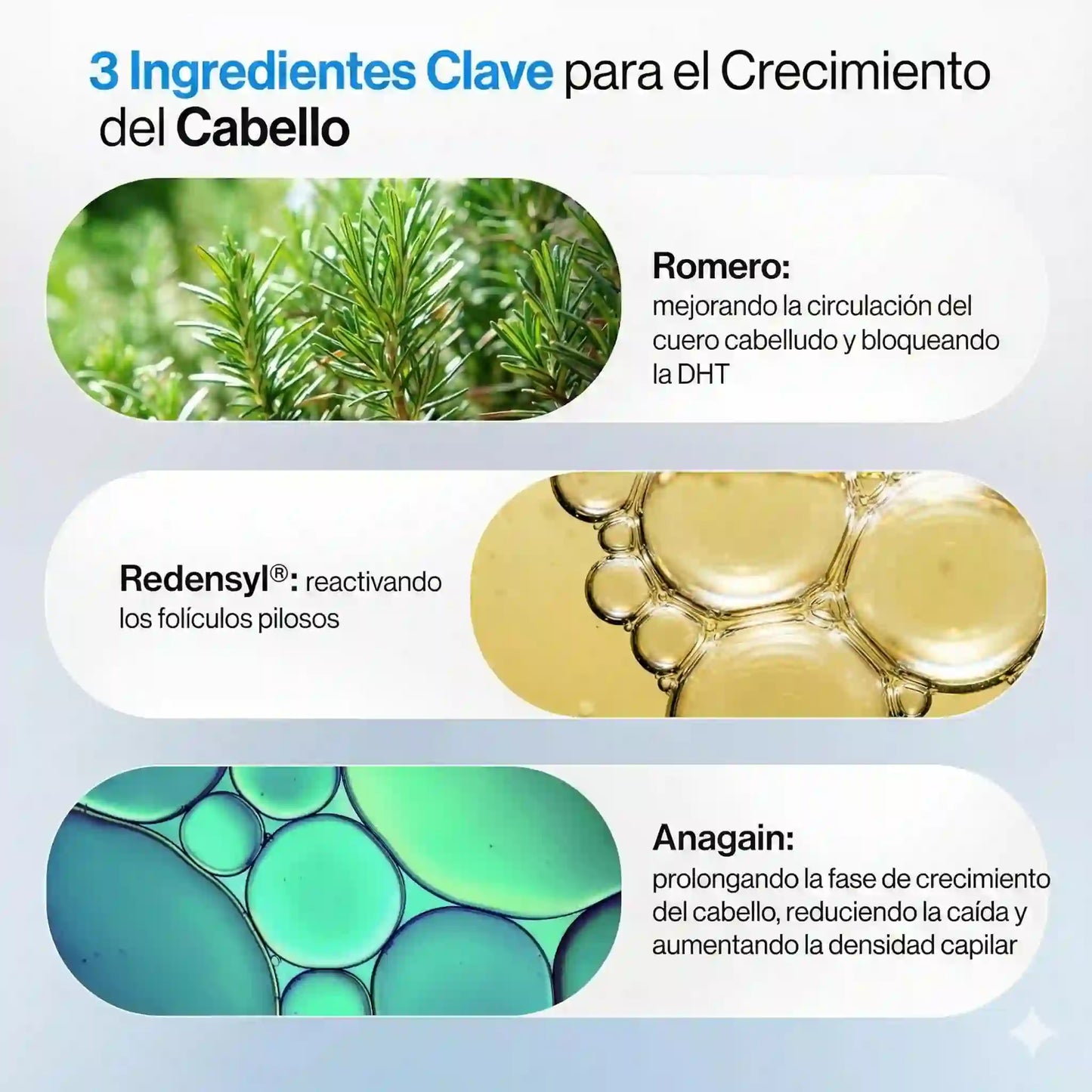Roll-On Revitalizante Bodywise con Romero y Redensyl: Recuperá la densidad de tu cabello sin enchastres.