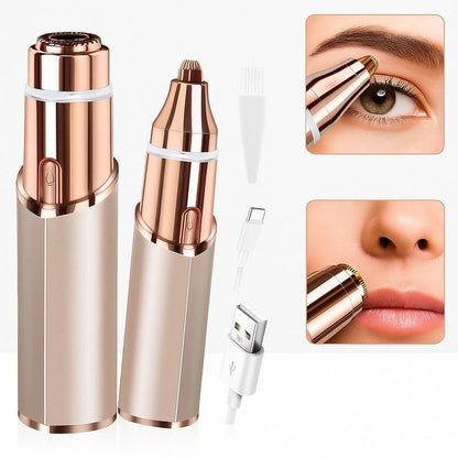 Depiladora Facial KAPHIO 2 en 1: Piel de Porcelana Sin Dolor ni Irritación al Instante